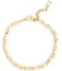 COACH Beveled Signature C Link Line Bracelet, Color:Gold - Image 2