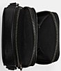 Color:Black - Image 2 - Black Leather Phone Crossbody Bag