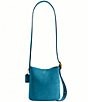 COACH Bleecker 21 Suede Bucket Bag, Color:Sea Blue - Image 1