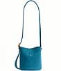 COACH Bleecker 21 Suede Bucket Bag, Color:Sea Blue - Image 2
