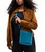 COACH Bleecker 21 Suede Bucket Bag, Color:Sea Blue - Image 6