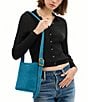 COACH Bleecker 21 Suede Bucket Bag, Color:Sea Blue - Image 7