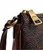 COACH Bleecker Signature Coated Canvas Convertible Shoulder Bag, Color:Maple - Image 5