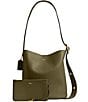 COACH Bleeker Leather Bucket Bag, Color:Olive - Image 2