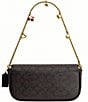 COACH Brook Signature Canvas Flap Charm Chain Shoulder Bag - Image 6
