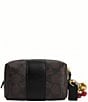 COACH Boxed Essential Signature Canvas Mini Cosmetic Cherry Charm Pouch - Image 2