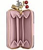 COACH Boxed Essential Small Signature Canvas Zip Cherry Charm Card Case Wallet - Image 3