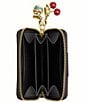 COACH Boxed Essential Small Zip Around Signature Canvas Cherry Heart Charm Card Case Wallet - Image 3
