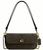 COACH Brook Flap Chain Shoulder Bag, Color:Olive - Image 1