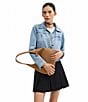 COACH Brooklyn 28 Slouchy Shoulder Bag, Color:Honey - Image 6