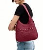 COACH Brooklyn 28 Straw Shoulder Bag - Image 6
