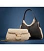 COACH Brooklyn Leather & Shearling Hobo Shoulder Bag 39, Color:Black Natural - Image 6