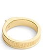COACH Brushed Signature C Buckle Band Ring, Color:Shiny Gold - Image 3