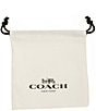 COACH Brushed Signature Rexy Charm Bangle Bracelet, Color:Shiny Gold - Image 5
