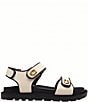 COACH Brynn Canvas Banded Hook-and-Loop Platform Sandals - Image 2