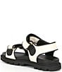 Color:Chalk/Black - Image 3 - Brynn Canvas Banded Sandals