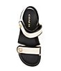 Color:Chalk/Black - Image 5 - Brynn Canvas Banded Sandals