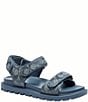 COACH Brynn Crystal Signature Denim Sandals - Image 1