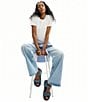 COACH Brynn Crystal Signature Denim Sandals - Image 5