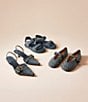 COACH Brynn Crystal Signature Denim Sandals - Image 6