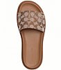 COACH Brynn Crystal Limited Edition Signature Jacquard Slide Sandals - Image 4