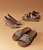 COACH Brynn Crystal Limited Edition Signature Jacquard Slide Sandals - Image 6