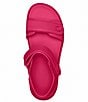 Color:Dragonfruit - Image 4 - Brynn Leather Banded Lug Sole Sandals