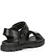 Color:Black - Image 2 - Brynn Leather Banded Lug Sole Sandals