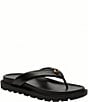 COACH Brynn Leather Thong Sandals - Image 1