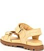 Color:Natural - Image 3 - Brynn Raffia Banded Chunky Sandals