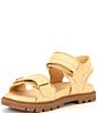 Color:Natural - Image 4 - Brynn Raffia Banded Chunky Sandals