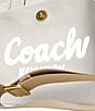 COACH Bubble Cargo Tote Bag, Color:Chalk - Image 5