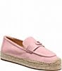Color:Soft Pink - Image 1 - Camilla Suede Espadrille Slip-On Flats