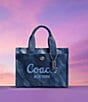 COACH Cargo 26 Tie Dye Tote Bag, Color:Midnight Navy - Image 5