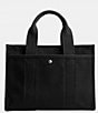 COACH Small Cargo 26 Canvas Tote Bag, Color:Black - Image 2