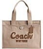 COACH Large Cargo Tote 42 Bag, Color:Dark Natural - Image 1