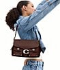 COACH Cargo Western Turn-Lock Soft Tabby Shoulder Bag, Color:Maple - Image 6