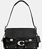 COACH Cargo Turnlock Soft Tabby Shoulder Bag, Color:Silver/Black - Image 1