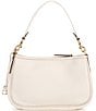 Color:Chalk - Image 2 - Cary Pebble Leather Crossbody Bag
