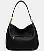 COACH Cary Pebbled Leather Shoulder Bag, Color:Black - Image 2