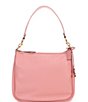 Color:Bubblegum - Image 1 - Cary Pebbled Leather Shoulder Bag