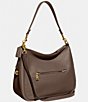 COACH Cary Pebbled Leather Shoulder Bag, Color:Dark Stone - Image 2