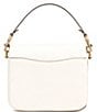 Color:Chalk/Gold - Image 2 - Cassie Pebble Leather Crossbody Bag
