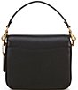 Color:Black/Brass - Image 2 - Cassie Pebble Leather Crossbody Bag