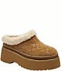 COACH Cecelia Signature Suede and Wool Platform Clogs - Image 1