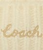 COACH Chain Cable Knit Pom Beanie - Image 4
