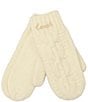 COACH Chain Cable Knit Wool Blend Mittens - Image 1