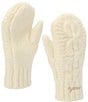COACH Chain Cable Knit Wool Blend Mittens - Image 3