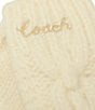 COACH Chain Cable Knit Wool Blend Mittens - Image 4