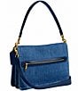 COACH Chain Tabby 30 Denim Shoulder Bag, Color:Deep Blue - Image 4